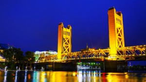 Tower Bridge in Sacramento, CA, where KDS Communications provides creative public relations and video services.